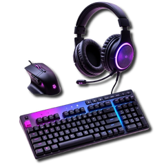Clavier, souris et casque gaming
